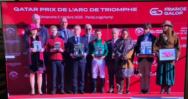 Aga Khan family now holds the all-time record for wins in the Arc, with eight titles   